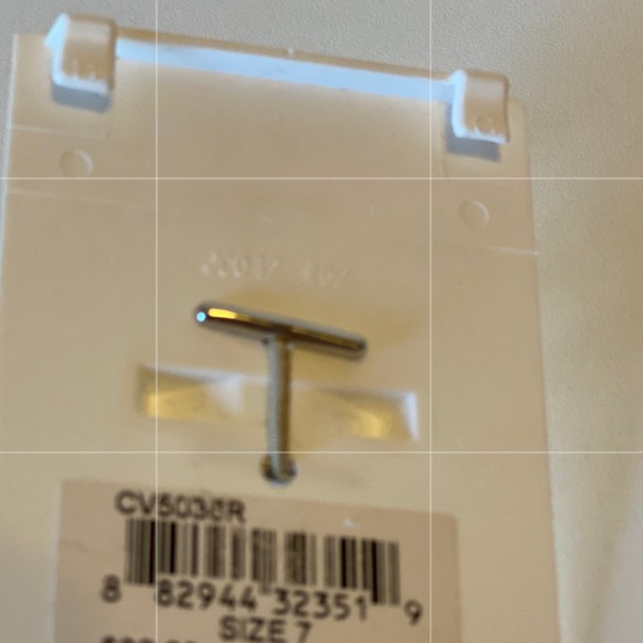 Covet Gold Plated Criss Cross Ring Size 8 - Picture 8 of 14